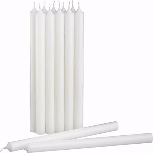 Bánh nến màu trắng không mùi dài 23cm tới chợ Comorin