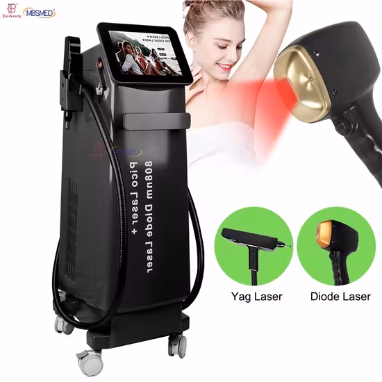 Sử dụng Băng Bạc Alexandrite Laser Diode Laser 755 808 1064 để Tẩy lông với 4 Bước chỉ cần hình ảnh 1-description