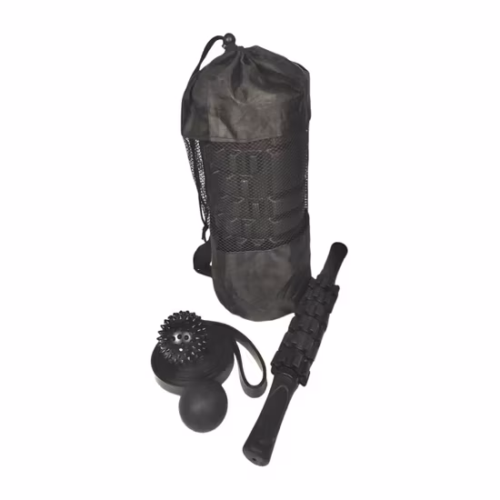 Combo thiết bị thể dục 5 trong 1 với dây kháng lực và con lăn yoga đi kèm hình ảnh 1-description