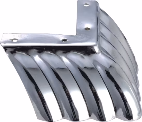 Bàn góc nội thất cổ điển từ sắt và chrome, phù hợp với ghế sofa
