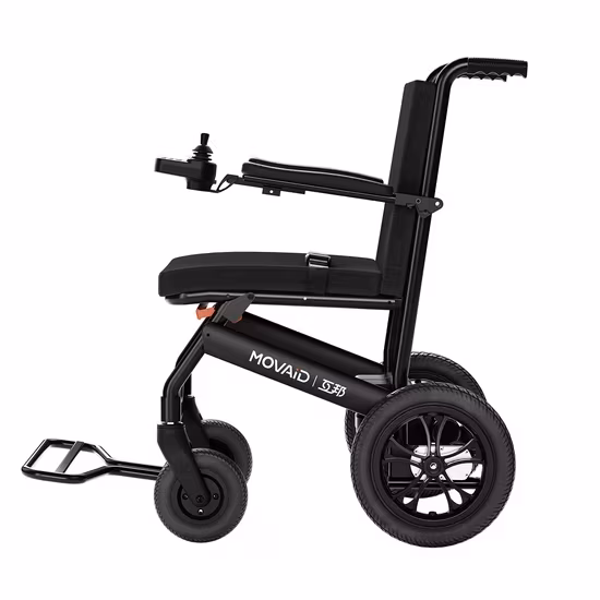 Xe lăn điện nhẹ và di động 11kg sử dụng sợi Carbon năm 2023 cho động cơ không chổi than
