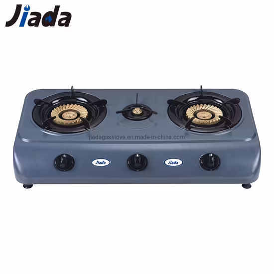 Bếp gas di động với nắp đồng vàng và tính năng đánh lửa tự động hình ảnh 1-description