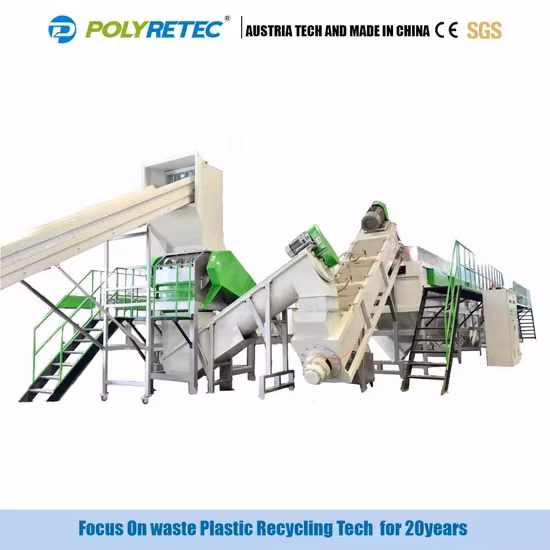 Máy tái chế chai nhựa HDPE/PP/PE 300kg-2000kg/h hoạt động tự động, đạt chuẩn CE hình ảnh 1-description