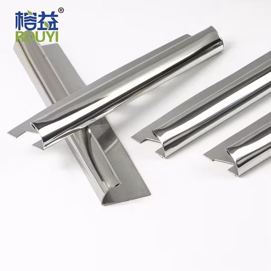 Phân phối hình tròn viền kim loại không gỉ dùng để trang trí và bảo vệ cạnh gạch
