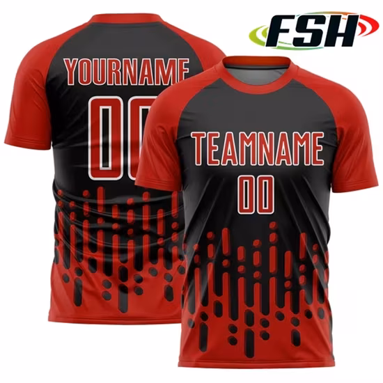 Áo đấu bóng đá nam thiết kế thể thao từ chất liệu polyester thoáng khí