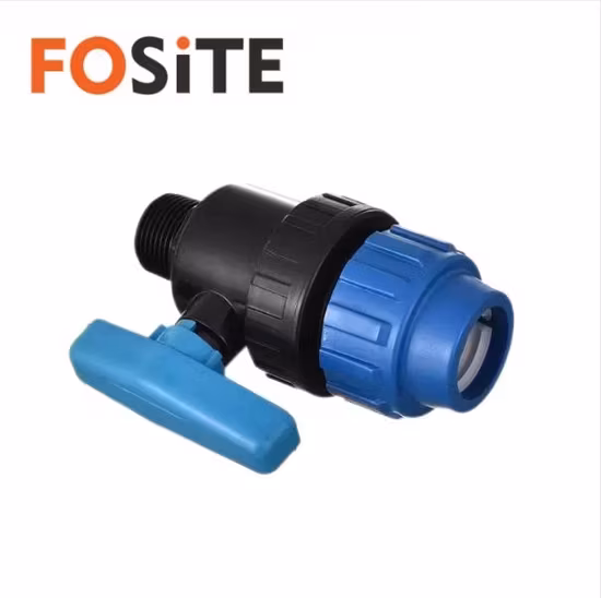 Vòi nối đôi cho ống nước làm từ nhựa PE PP kết hợp bằng đồng hình ảnh 1-description