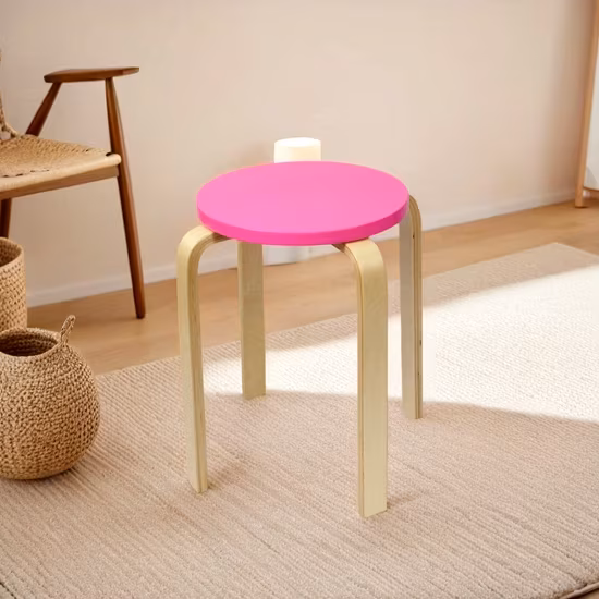 Ghế đẩu gỗ văn phòng ăn có thể gấp gọn, phù hợp với không gian gia đình hình ảnh 1-description