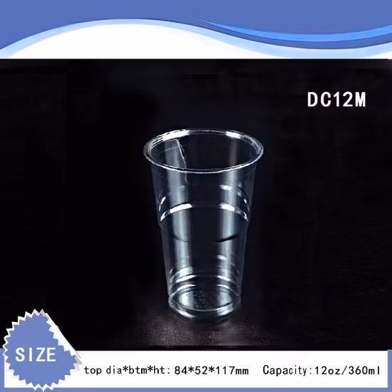 Cốc nước lạnh 12oz là sản phẩm in tùy chỉnh từ chất liệu nhựa trong suốt không gian