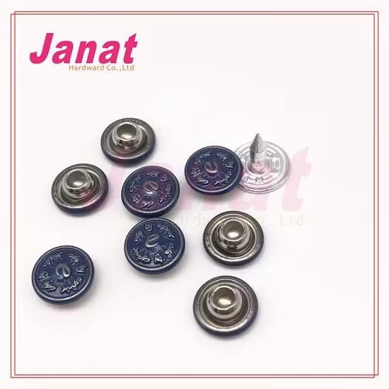 Đinh tán kim loại màu bạc Dtm, sản phẩm chất lượng cao dành cho quần jeans kiểm tra đầy đủ và có màu xanh phong cách