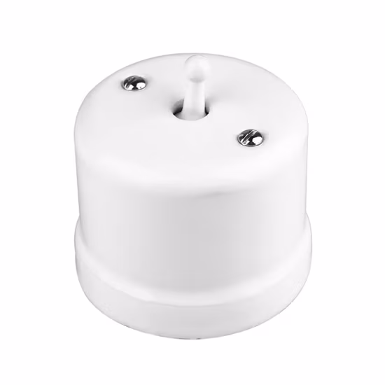 Công tắc điện gốm cổ điển phù hợp với hệ thống điện Đan Mạch, Hy Lạp và Iceland