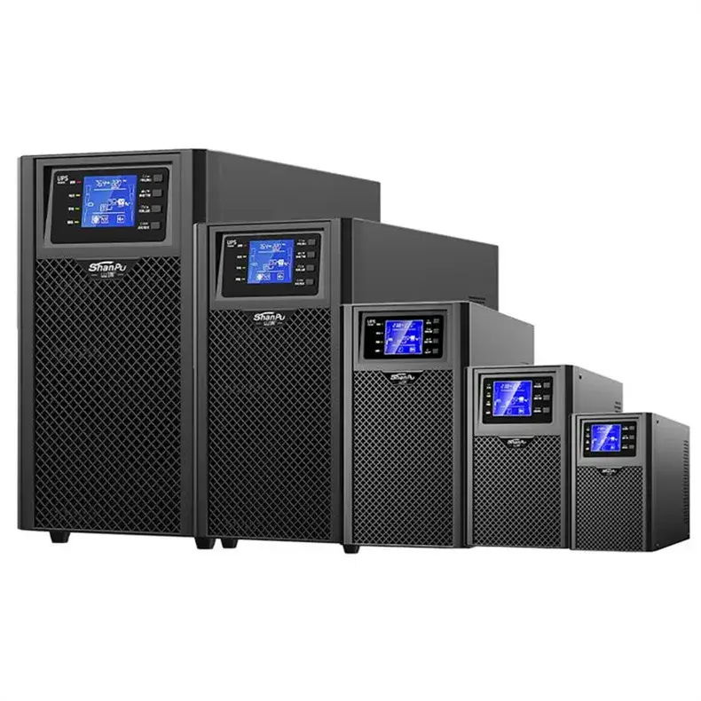 UPS điều chỉnh điện áp 1kVA và 2kVA, nguồn điện 220V 50Hz với pin ngoài hình ảnh 12-description