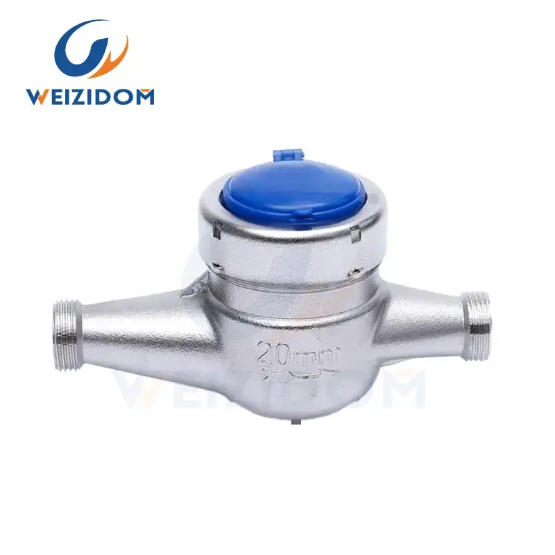 Đồng hồ nước không chứa chì bằng thép không gỉ với đầu ra xung, sản phẩm phổ biến