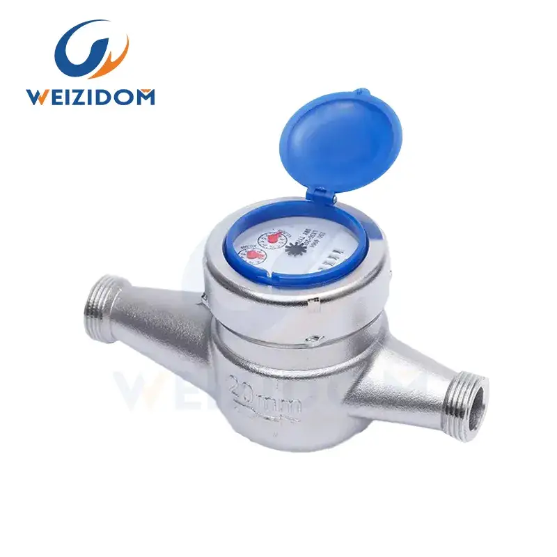 Đồng hồ nước không chứa chì bằng thép không gỉ với đầu ra xung, sản phẩm phổ biến