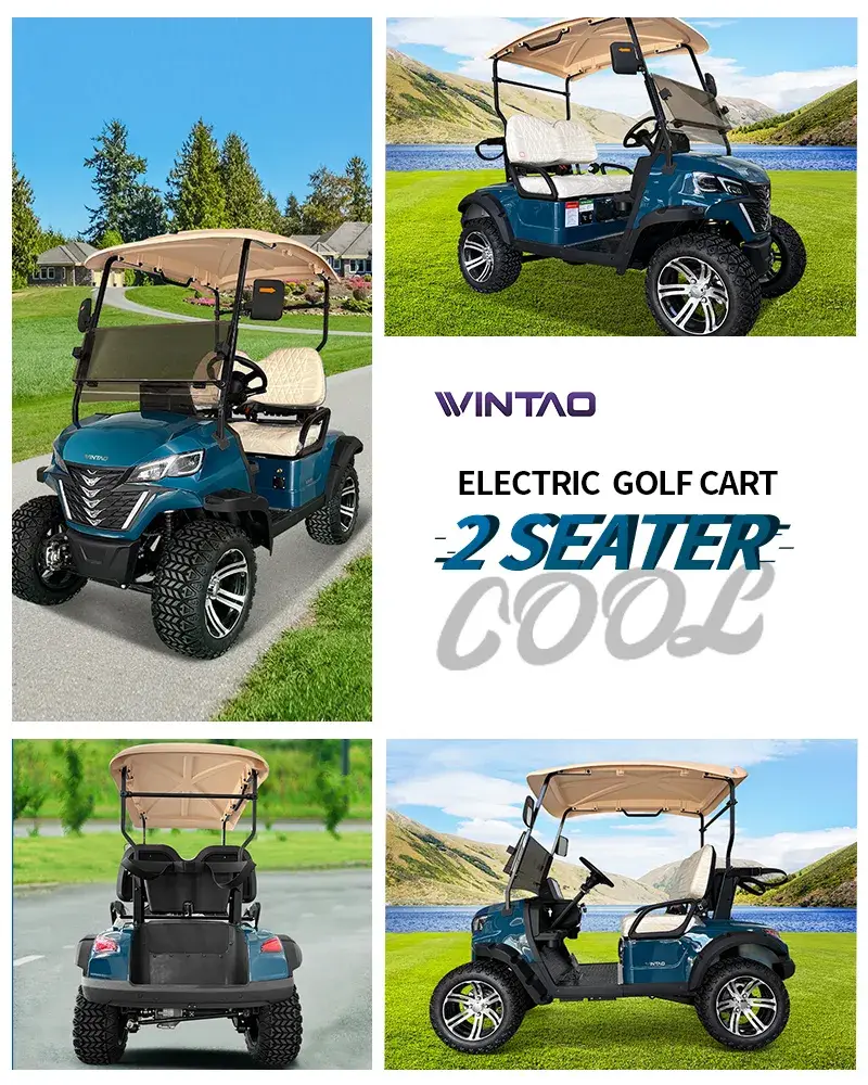 Xe điện golf cart 4 chỗ ngồi, phù hợp với quy định giao thông đường phố hình ảnh 16-description