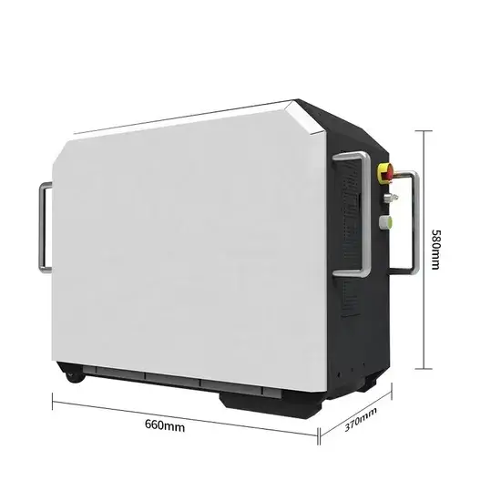 Máy làm sạch công nghiệp bằng laser sợi quang xung, công cụ tẩy rỉ kim loại, công suất 200W 300W 500W hình ảnh 1-description