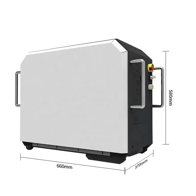 Máy làm sạch công nghiệp bằng laser sợi quang xung, công cụ tẩy rỉ kim loại, công suất 200W 300W 500W