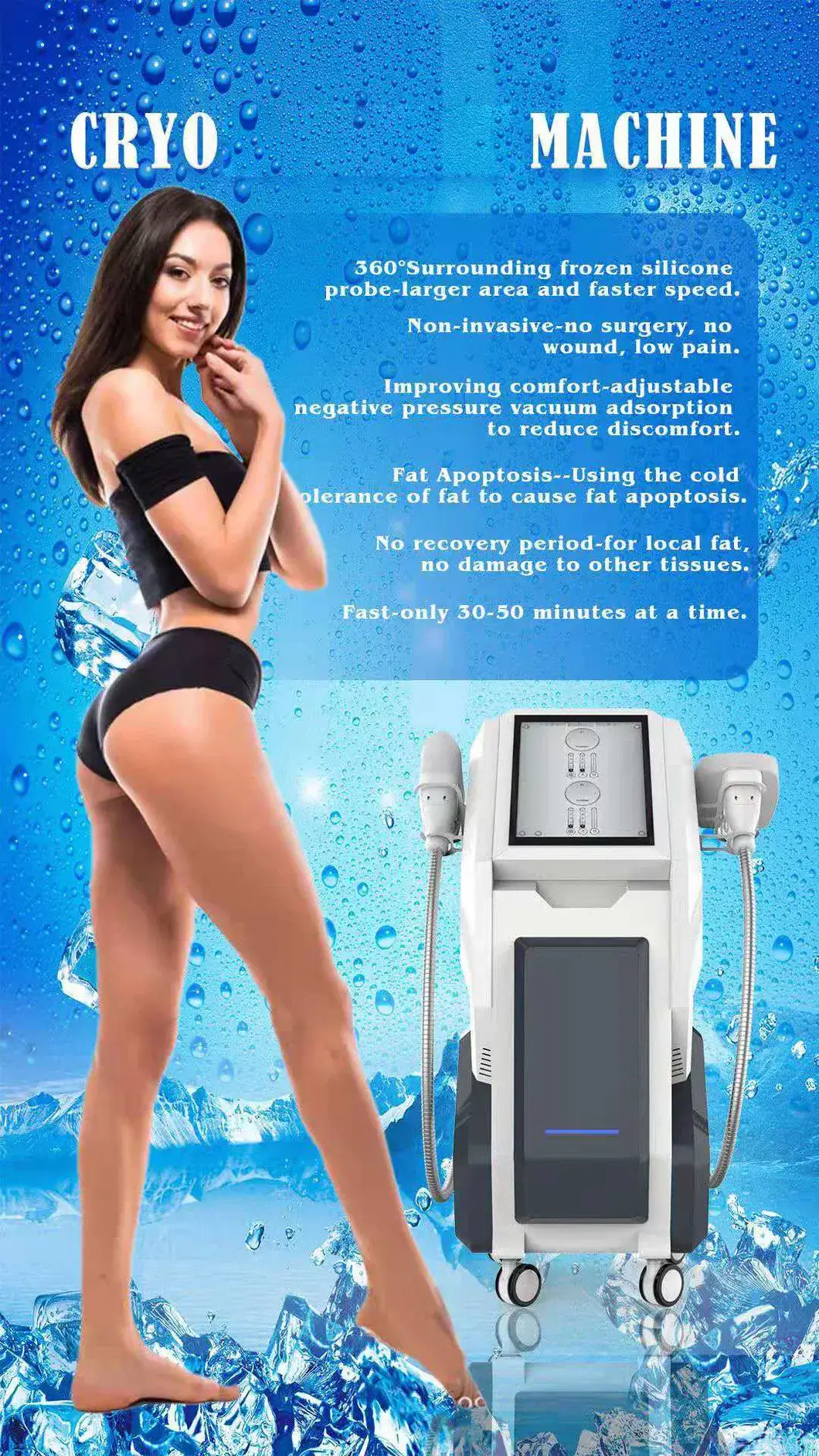 Máy làm mát Cryo 5D 2021 - Thiết bị giảm mỡ không xâm lấn, hiệu quả, an toàn hình ảnh 14-description