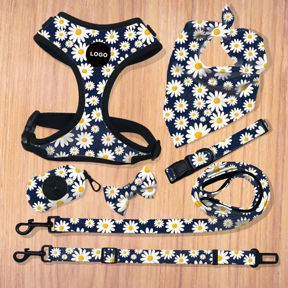 Tiêu đề mới: Sản phẩm thú cưng in nhiệt 2021 từ Amazon: Bộ dây đeo chó neoprene đảo ngược hình ảnh 20-description