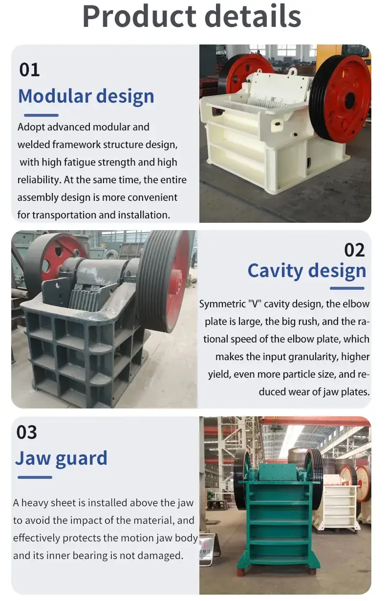 Máy nghiền hàm Rock 150X250 mới nhất năm 2023, có băng tải đi kèm hình ảnh 14-description