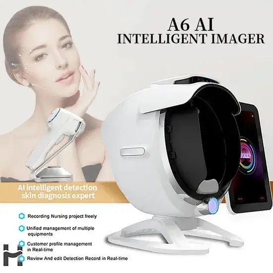Máy Phân Tích Da và Quét Mặt 3D A6 Gương Ma Thuật với Màn Hình 15.6 Inch