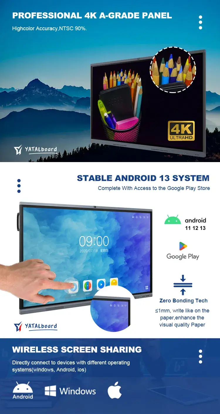 86 Bảng tương tác LCD thông minh cho cuộc họp và lớp học năm 2024 hình ảnh 18-description