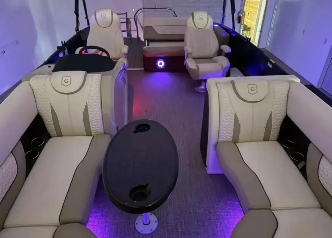 Thuyền đánh cá cho thuê 2025 - Bè chở khách 14 người với tiện ích MP3 và ánh sáng môi trường - Thủy tinh liệu chất