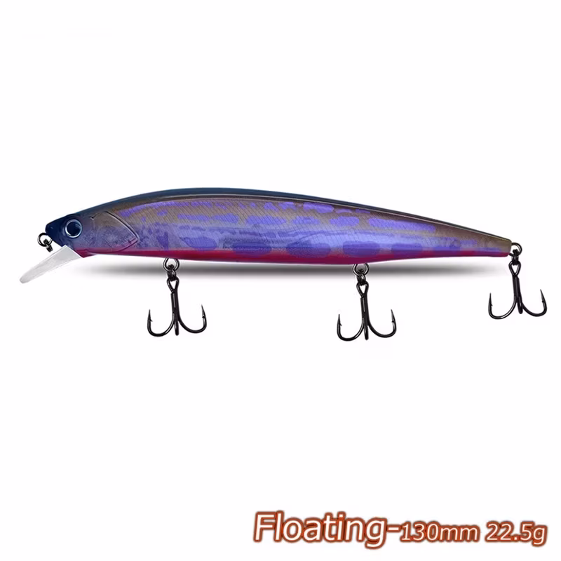 130mm/22.5g Mồi Cứng Cho Câu Cá Nổi hình ảnh 20-description
