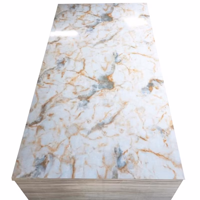 Tấm ốp tường trang trí chất lượng cao từ nhựa PVC/UV giả đá cẩm thạch dùng trong xây dựng hình ảnh 20-description