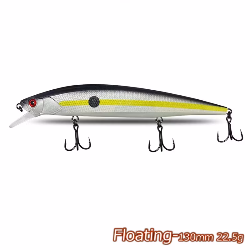 130mm/22.5g Mồi Cứng Cho Câu Cá Nổi hình ảnh 21-description