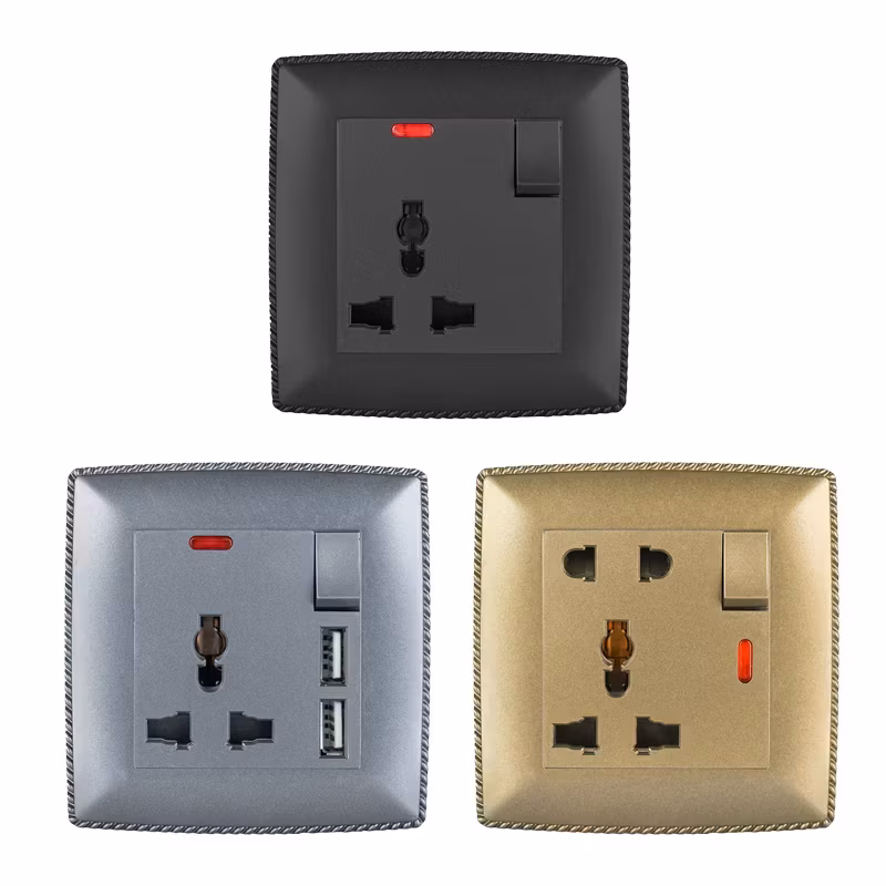 Abuk Vật Liệu Nhựa Tiêu Chuẩn Chung - Sản Phẩm Công Tắc và Ổ Cắm Tường Hiện Đại 3pin hình ảnh 21-description