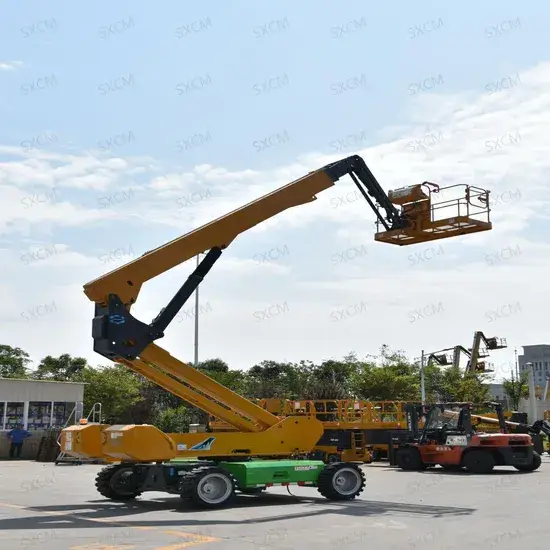 Nền tảng nâng Telescopic Boom đáng chú ý với chiều cao làm việc 22m và tải trọng đánh giá 460kg
