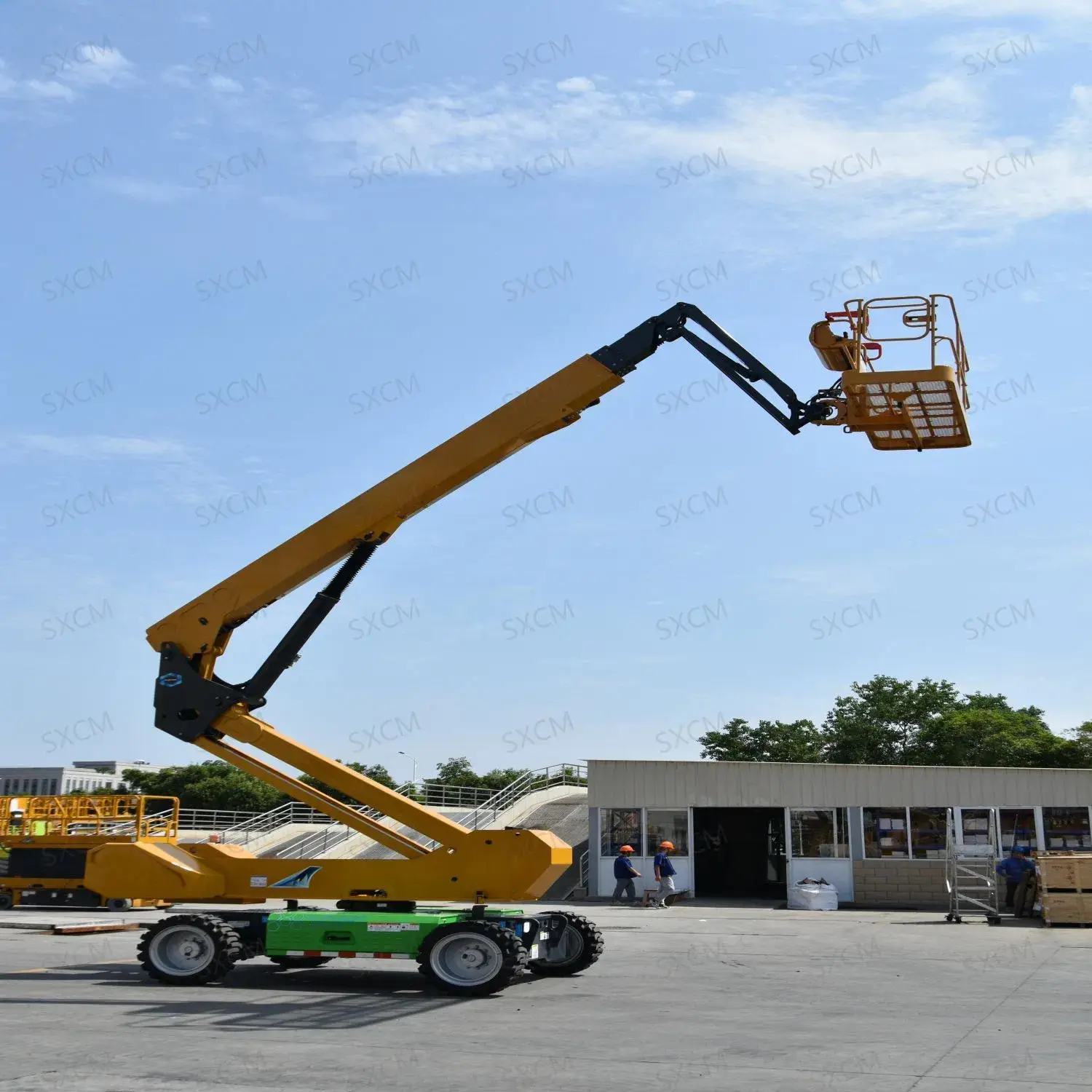 Nền tảng nâng Telescopic Boom đáng chú ý với chiều cao làm việc 22m và tải trọng đánh giá 460kg