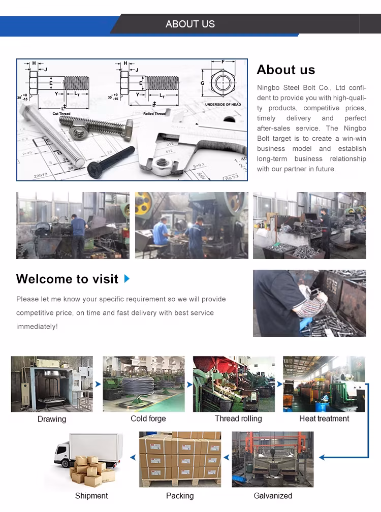 Bu lông lục giác phần cứng kích thước phù hợp để sử dụng trong sản xuất hình ảnh 23-description