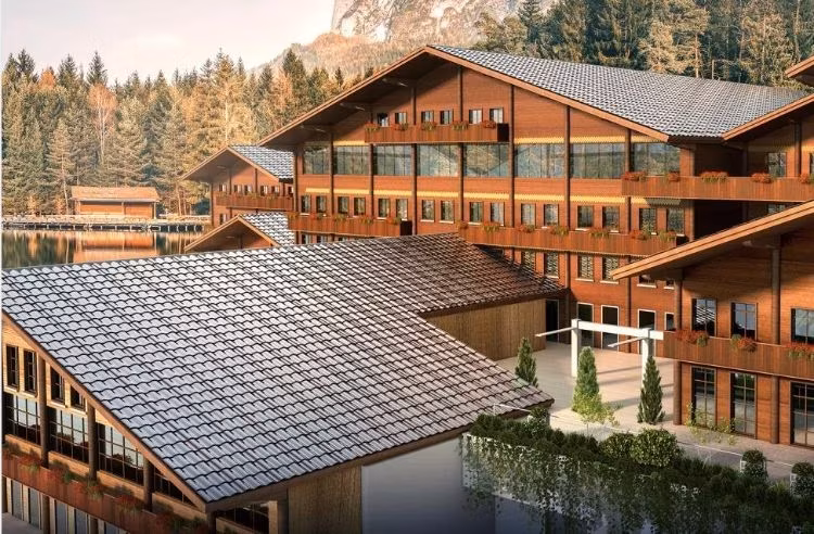 Ngói năng lượng mặt trời BIPV màu đen dạng mái cong - Lựa chọn công nghệ năng lượng xanh hiệu quả hình ảnh 23-description
