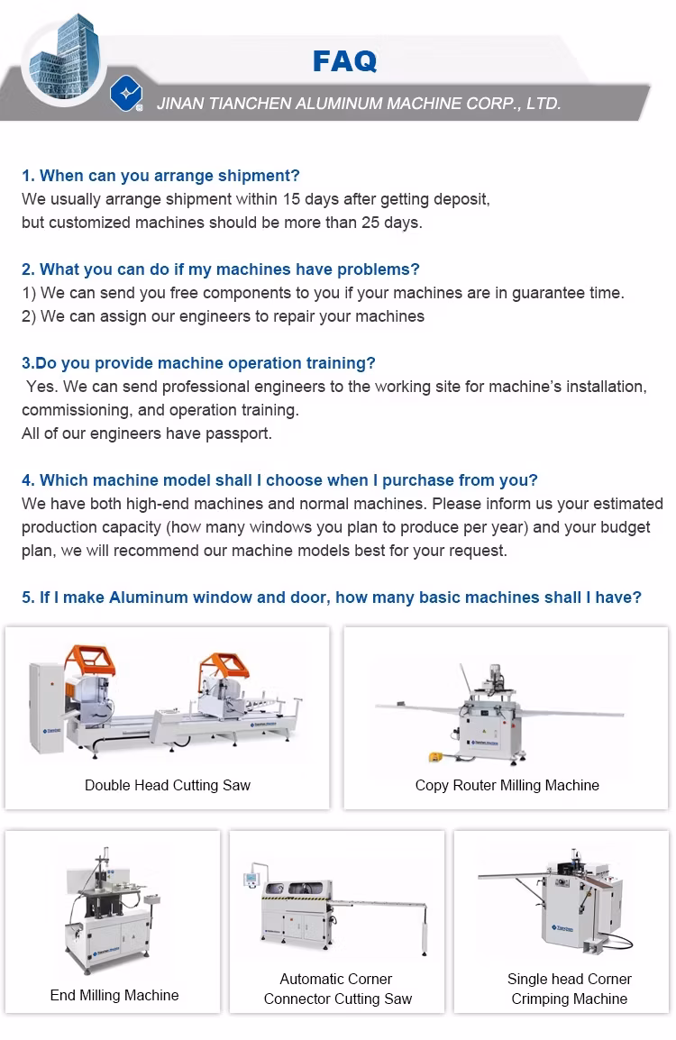 Máy cắt cửa sổ và cửa tự động Tianchen - Địa chỉ uy tín cho việc cắt nhôm hình ảnh 23-description