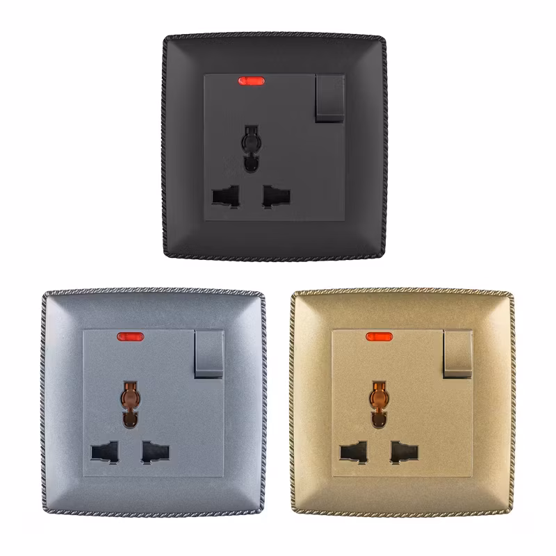 Abuk Vật Liệu Nhựa Tiêu Chuẩn Chung - Sản Phẩm Công Tắc và Ổ Cắm Tường Hiện Đại 3pin hình ảnh 25-description