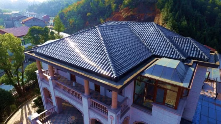 Ngói năng lượng mặt trời BIPV màu đen dạng mái cong - Lựa chọn công nghệ năng lượng xanh hiệu quả hình ảnh 25-description