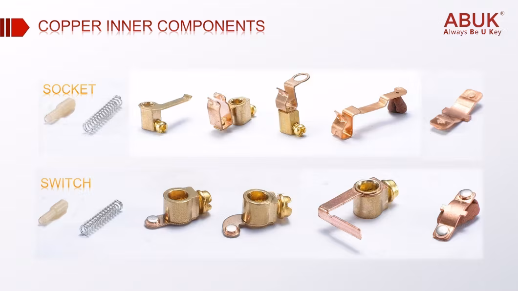 Abuk Vật Liệu Nhựa Tiêu Chuẩn Chung - Sản Phẩm Công Tắc và Ổ Cắm Tường Hiện Đại 3pin hình ảnh 26-description