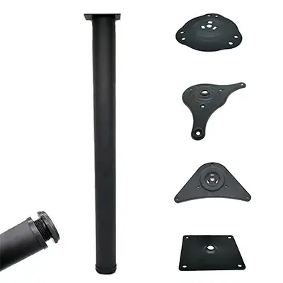 Chân bàn kim loại linh hoạt có thể thay đổi chiều cao 1 inch
