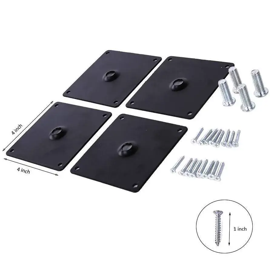 Chân bàn kim loại linh hoạt có thể thay đổi chiều cao 1 inch