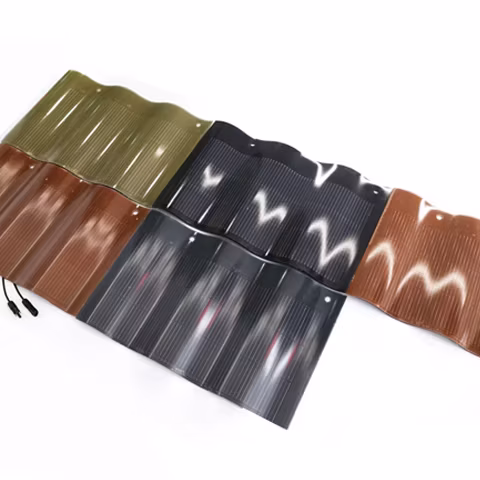 Ngói năng lượng mặt trời BIPV màu đen dạng mái cong - Lựa chọn công nghệ năng lượng xanh hiệu quả hình ảnh 28-description