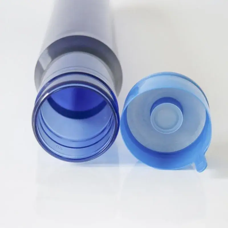 30mm 45mm 55mm Bình Pet Trong Suốt Màu Xanh Dương Có Nắp, Sản Phẩm Cổ Ngắn 28mm hình ảnh 15-description