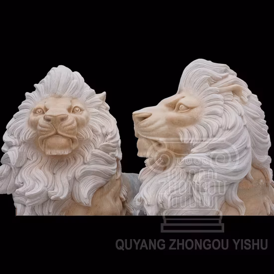 Đá cẩm thạch hình thú Trung Quốc - Sản phẩm điêu khắc trang trí cho không gian ngoại thất
