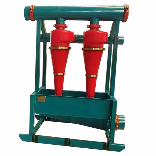 Bộ tách hydrocyclone mới API Swaco với các linh kiện chính bao gồm bơm bùn, bánh răng, bạc đạn và động cơ hỗ trợ hoạt động khoan dầu