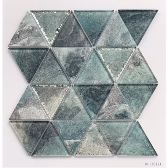 Gạch mosaic thủy tinh hình tam giác: Sự lựa chọn hoàn hảo cho bếp, phòng tắm và hồ bơi