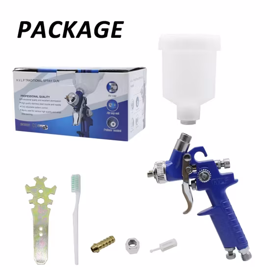 Súng phun sơn mini HVLP khí nén với 0.5mm, 0.8mm, 1.0mm và 125ml cốc sơn