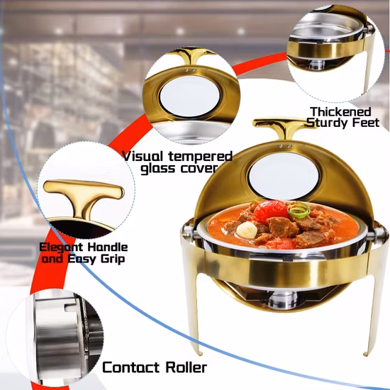 Đồ dùng buffet chất lượng cao tại nhà hàng khách sạn Daosheng - lựa chọn tốt cho việc giữ ấm thực phẩm