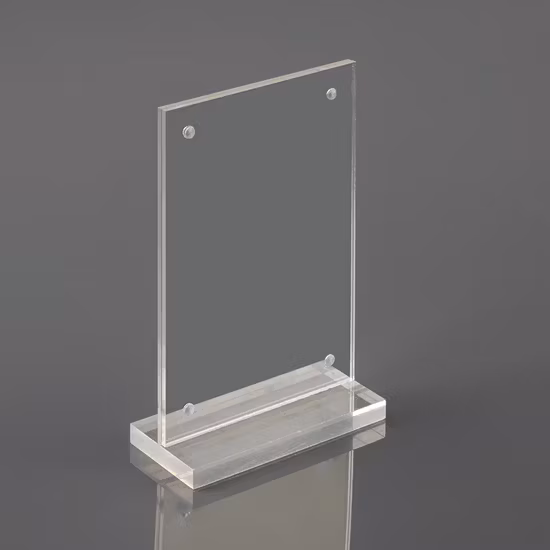 Đỡ menu acrylic, treo quảng cáo, thẻ giá đôi mặt, đỡ bằng gỗ - Chất lượng đảm bảo