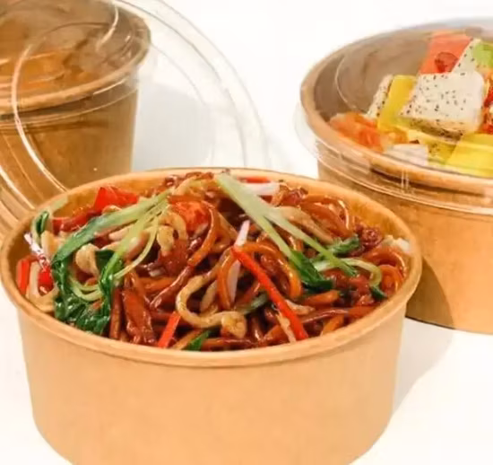 Bán buôn bát giấy Kraft tùy chỉnh chất lượng cao với nắp