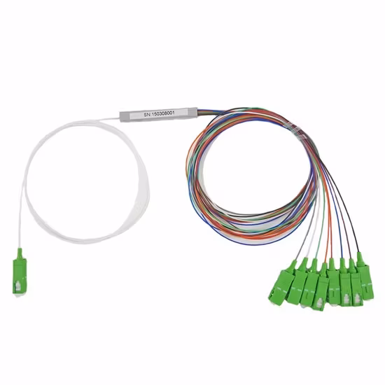 Bộ chia sợi quang mini thép FTTH 1X2 1X4 1X8 1X16 Fbt Copuler 0.9mm 2way 4way 8way PLC